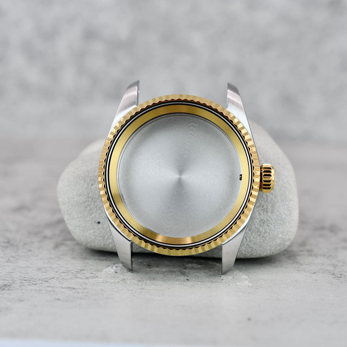 Polished Yellow Gold & Silver Fluted Datejust Case Bundle, 36mm 