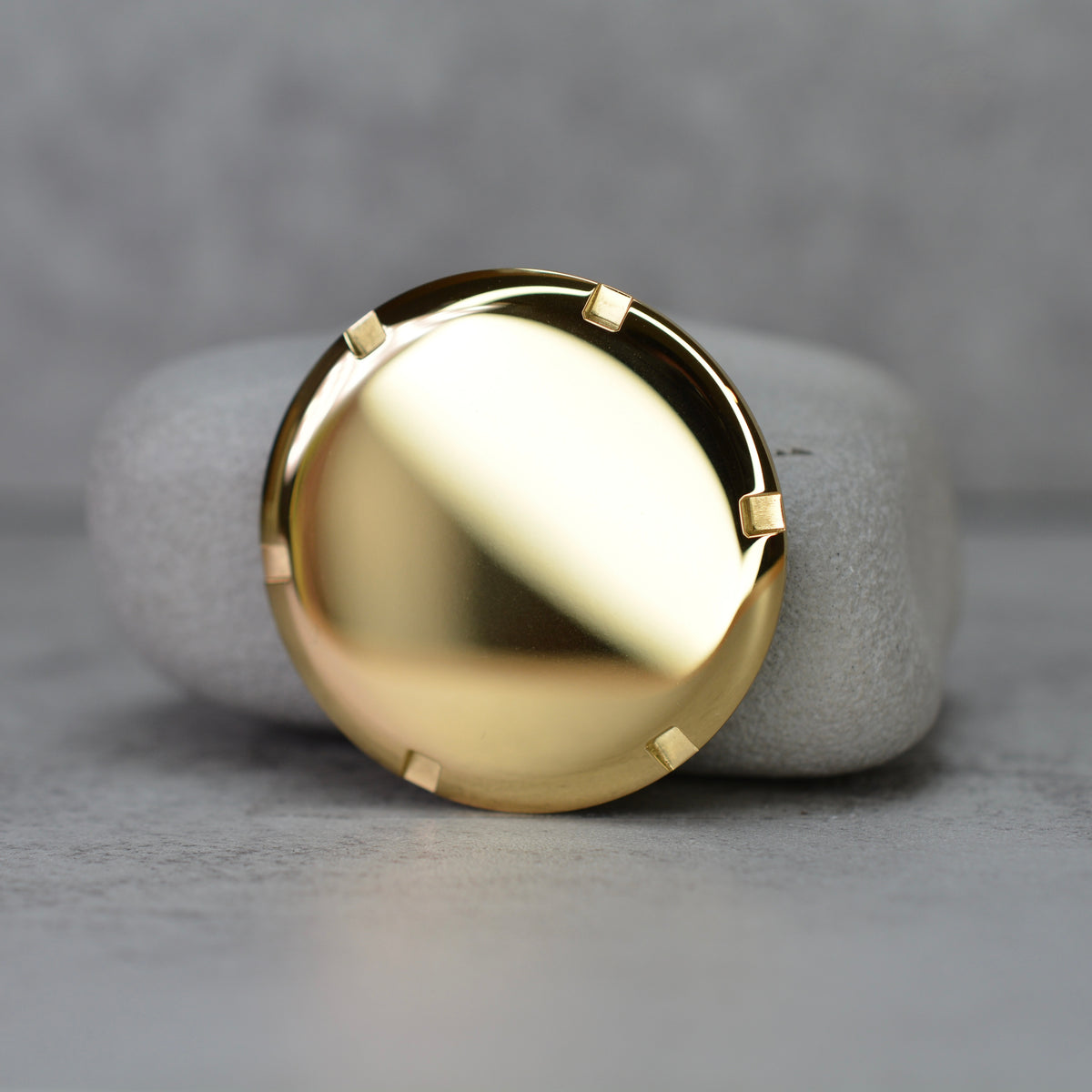 Slim Polished Gold Caseback for NH Movements - New – Secondhand Mods