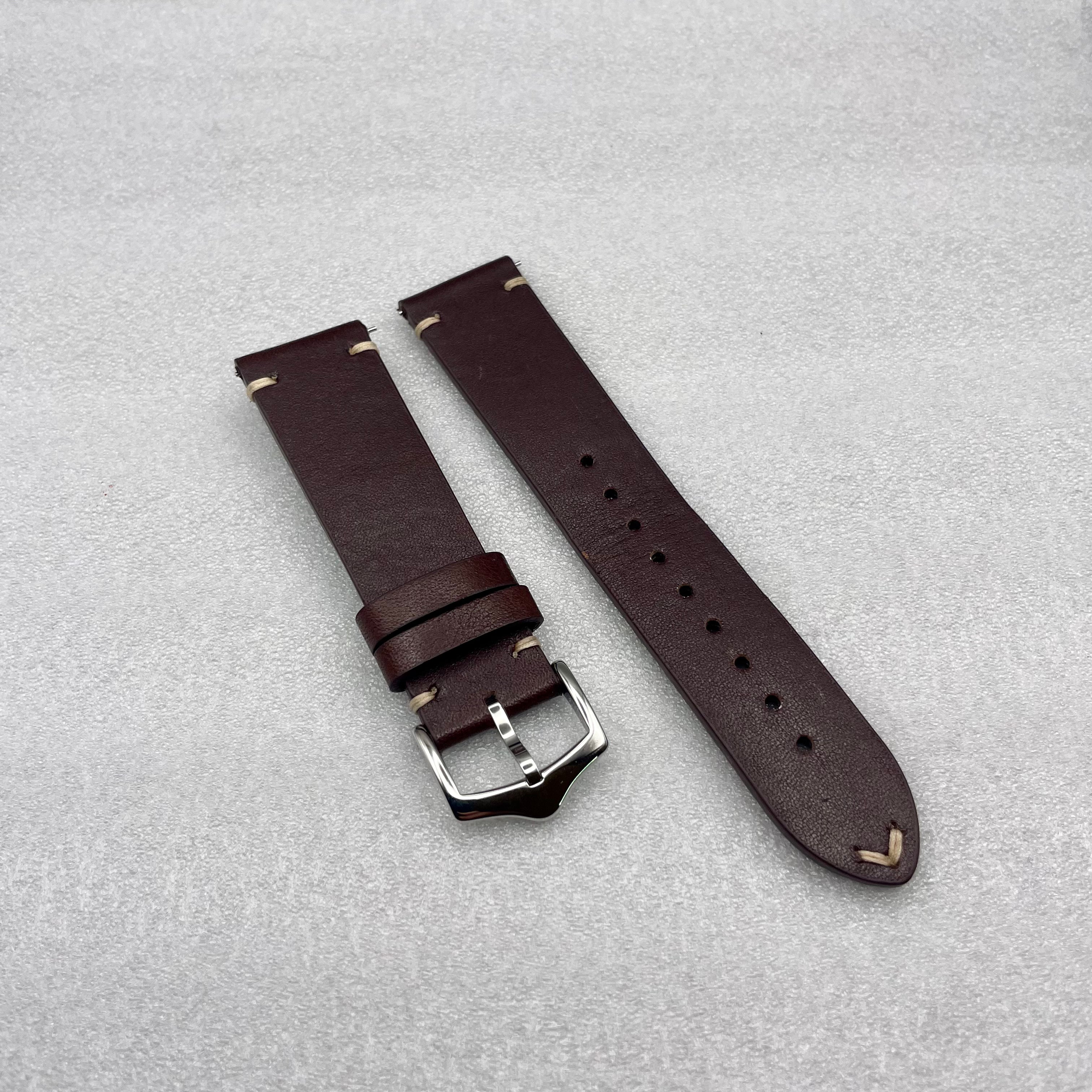 6 Pack: Dark Acorn Brown Leather Strap by ArtMinds™