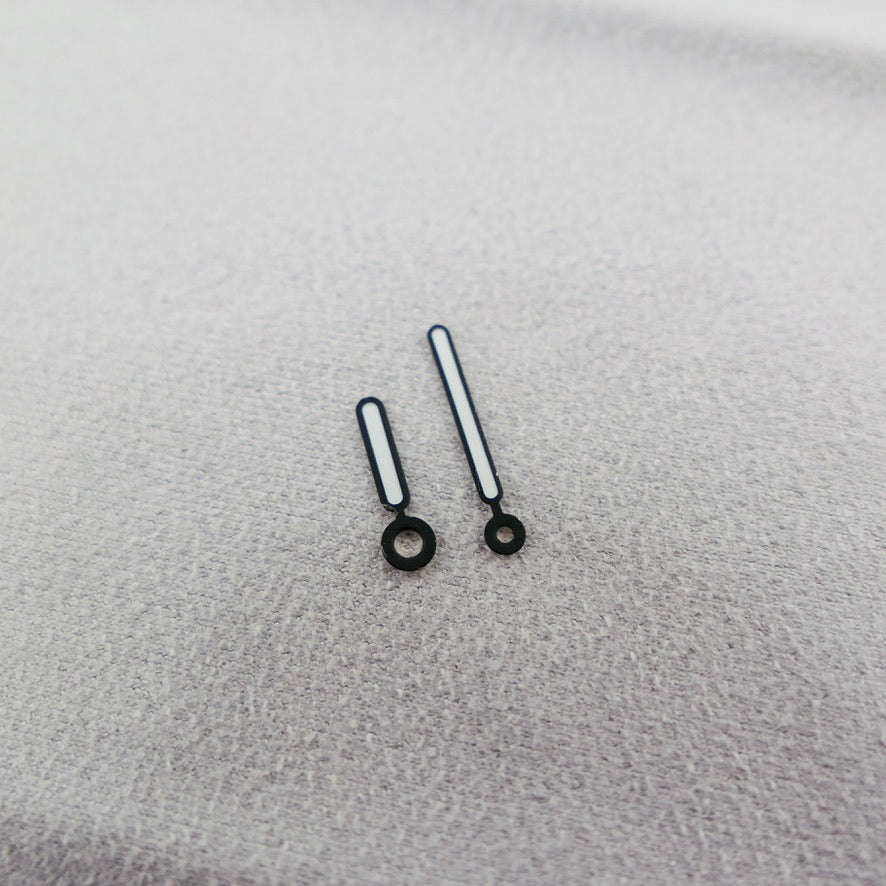 Polished Black Nautilus Hour & Minute Hands (Long) Secondhand Mods