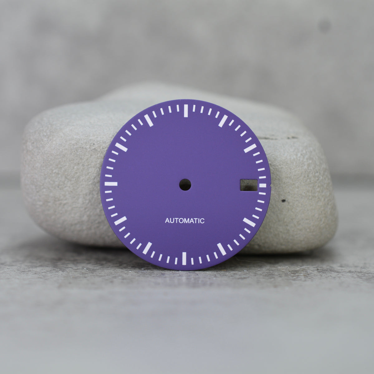 Sterile Light Purple Dial w. White markers - Date only, 28.5mm ...