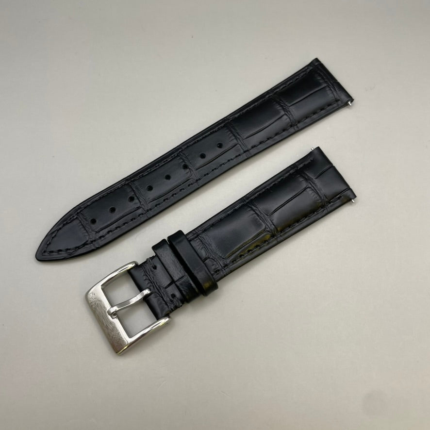 Real Leather Creations 16mm Cognac Genuine Ostrich - Padded Stitched –  Factory Direct - Replacement Watch Strap Band - Gold and Silver Buckles  Included –Made in the USA FBA138